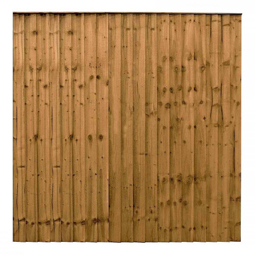 6FT x 6FT Closeboard Fence Panel - Pressure Treated Brown