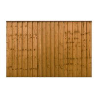 6FT x 4FT Closeboard Fence Panel - Pressure Treated Brown