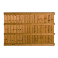 6FT x 4FT Ultra Heavy Duty Closeboard Fence Panel - Pressure Treated Brown