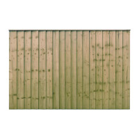 6FT x 4FT Closeboard Fence Panel - Pressure Treated Green