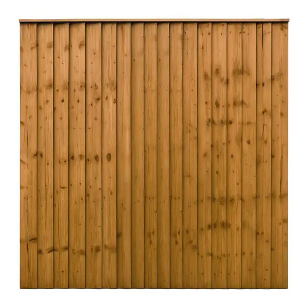 6FT x 6FT Closeboard Fence Panel - Pressure Treated Brown