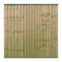 6FT x 6FT Closeboard Fence Panel - Pressure Treated Green