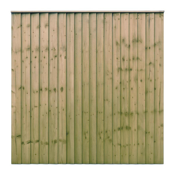 6FT x 6FT Closeboard Fence Panel - Pressure Treated Green