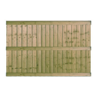 6FT x 4FT Closeboard Fence Panel - Pressure Treated Green