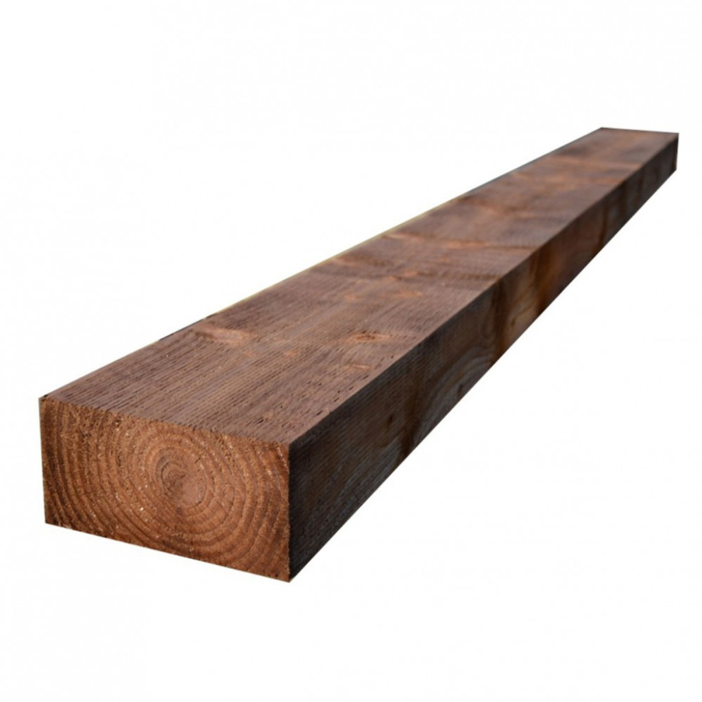 Railway Sleeper 100x200MM x 2.4M - Pressure Treated Brown