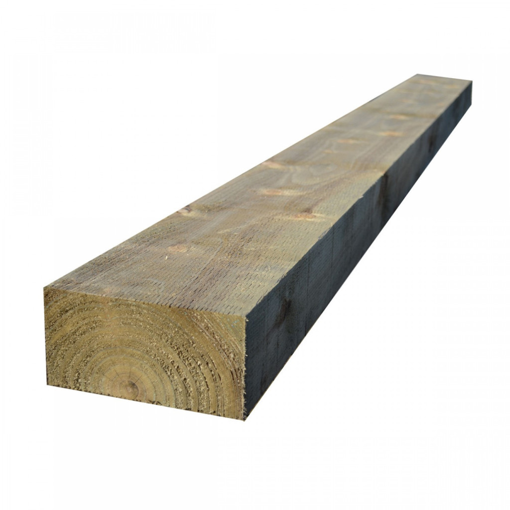 Railway Sleeper 100x200MM x 2.4M - Pressure Treated Green