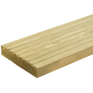 2.4M x 150MM x 35MM Wooden Decking Board