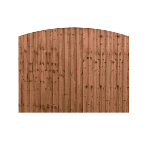 6FT x 4FT Dome Top Closeboard Fence Panel