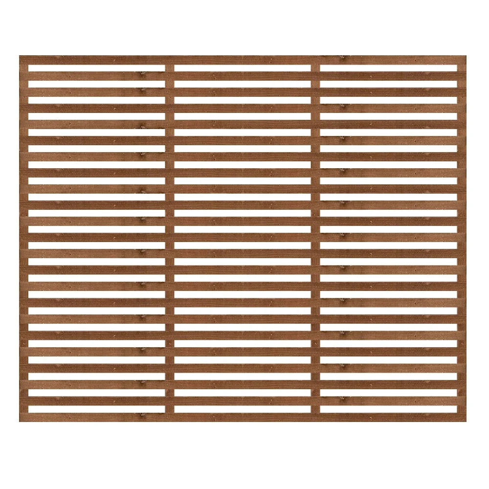 1 83m X 1 5m Slatted Trellis Brown East Coast Fencing